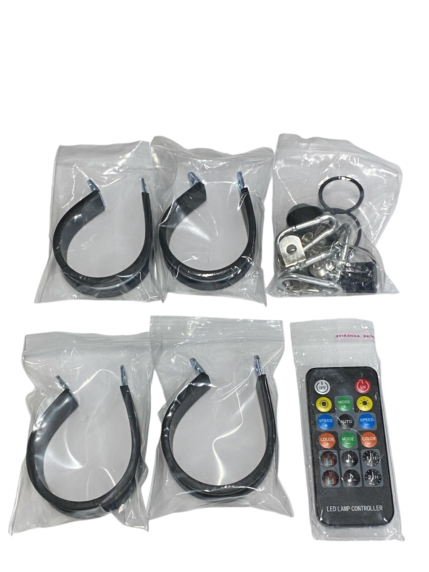 2' Full Color RGB Fat Whip Pair With Bluetooth/Remote